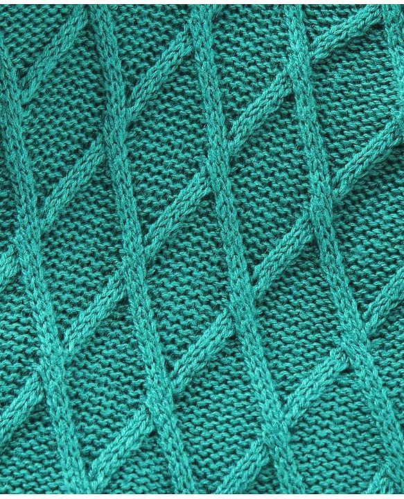 Babyhug Full Sleeves Cable Knit Pullover - Green