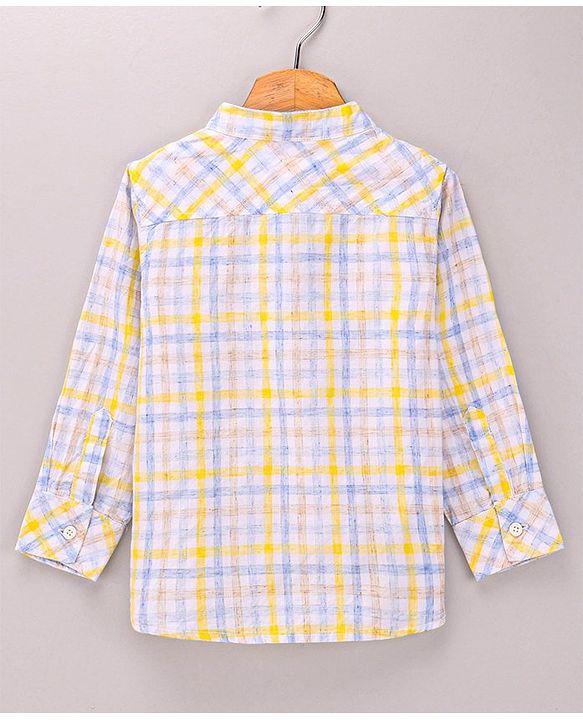 Babyhug Full Sleeves Cotton Checks Shirt - Multicolor