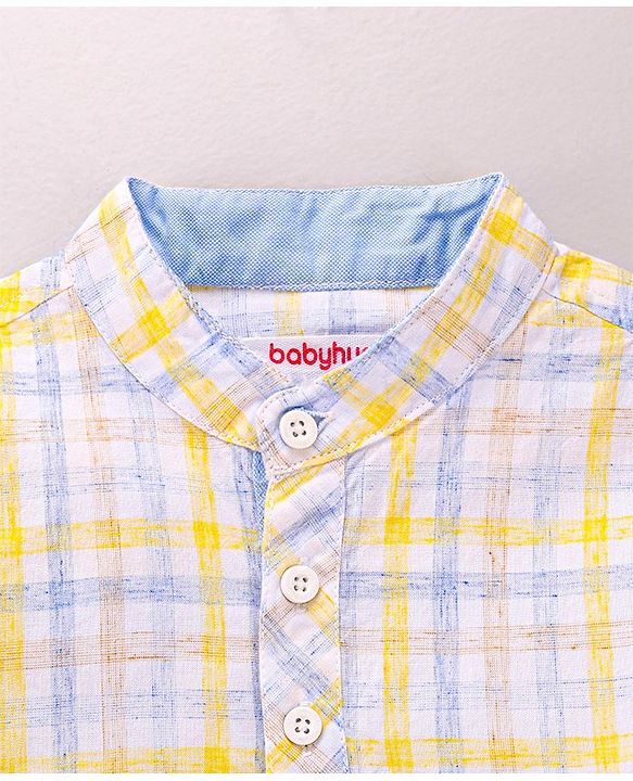 Babyhug Full Sleeves Cotton Checks Shirt - Multicolor