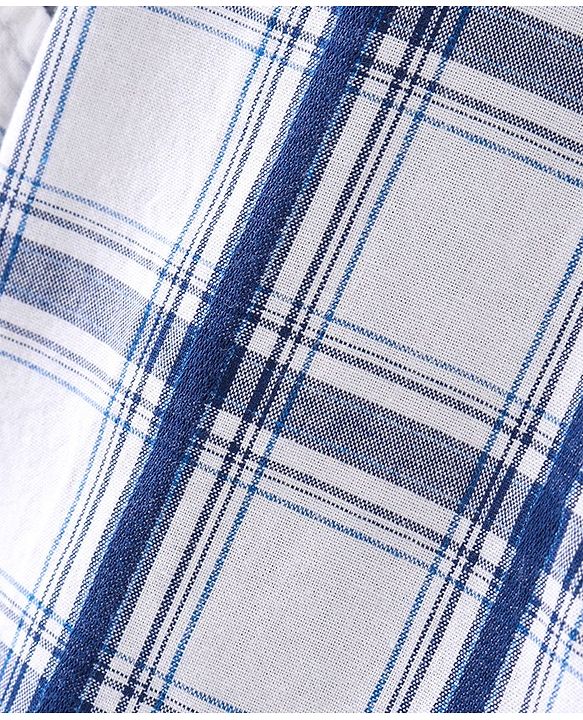 Babyhug Cotton Woven Full Sleeves Checks Shirt - White