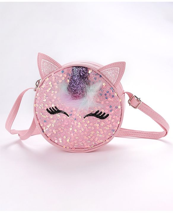 Babyhug Unicorn Sling Bag Free Size - Pink