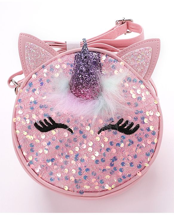 Babyhug Unicorn Sling Bag Free Size - Pink