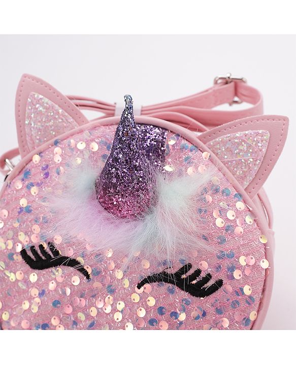 Babyhug Unicorn Sling Bag Free Size - Pink