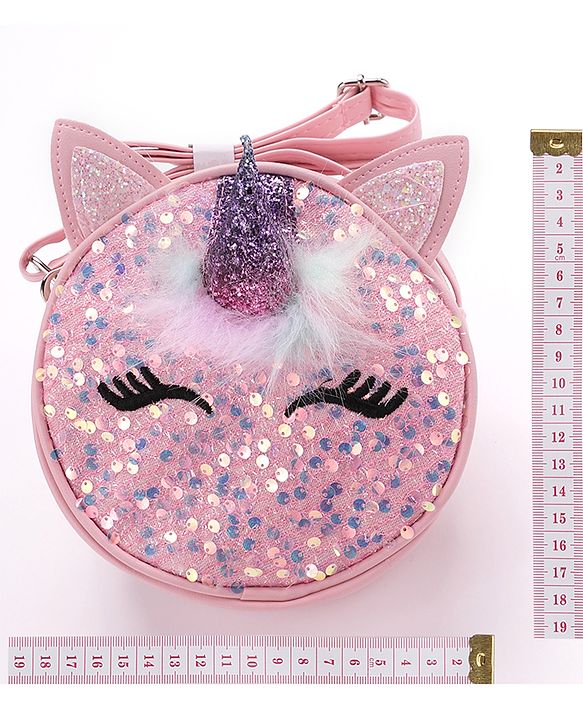 Babyhug Unicorn Sling Bag Free Size - Pink