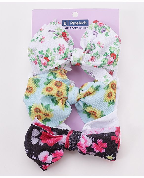 Pine Kids Headbands Multicolor Pack of 3 - Multicolour