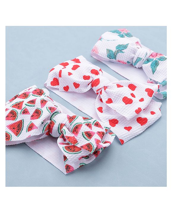 Babyhug Headbands Pack of 3 - Multicolour
