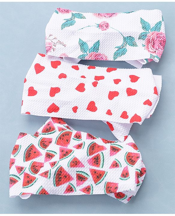 Babyhug Headbands Pack of 3 - Multicolour