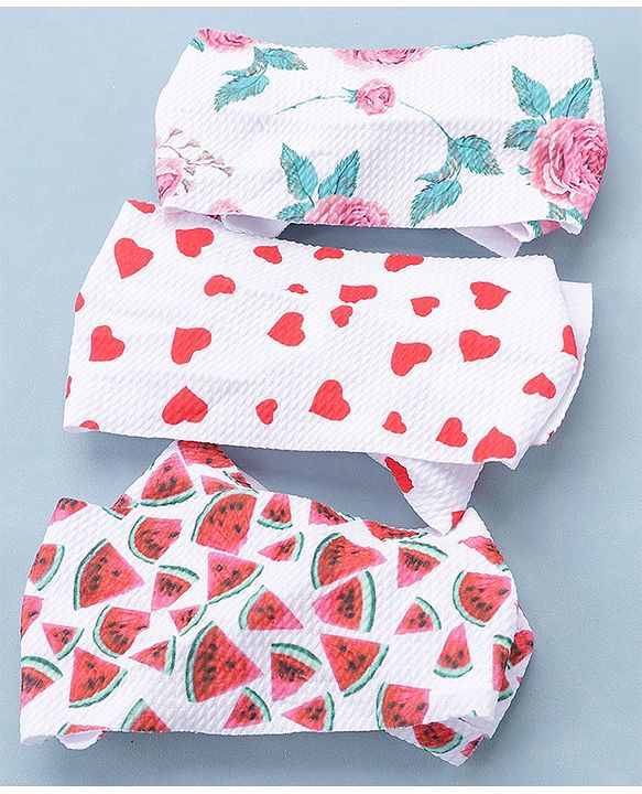 Babyhug Headbands Pack of 3 - Multicolour