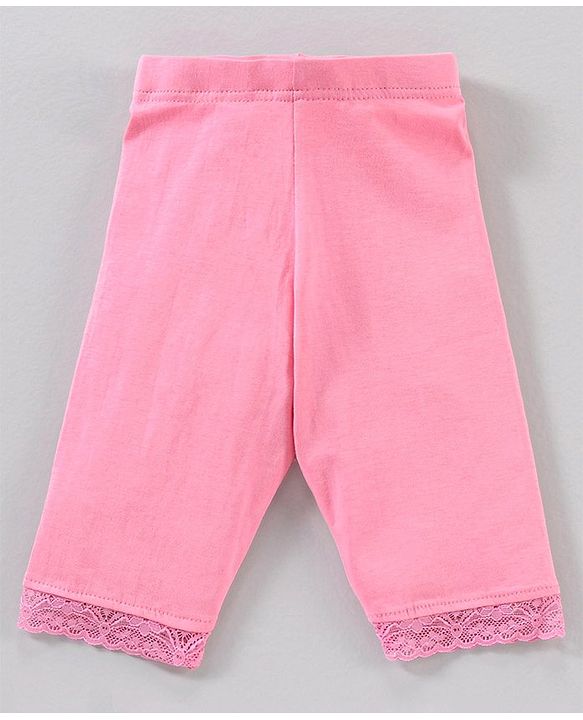 Babyhug Three Fourth Length Leggings Printed Pack of 3 - Multicolour