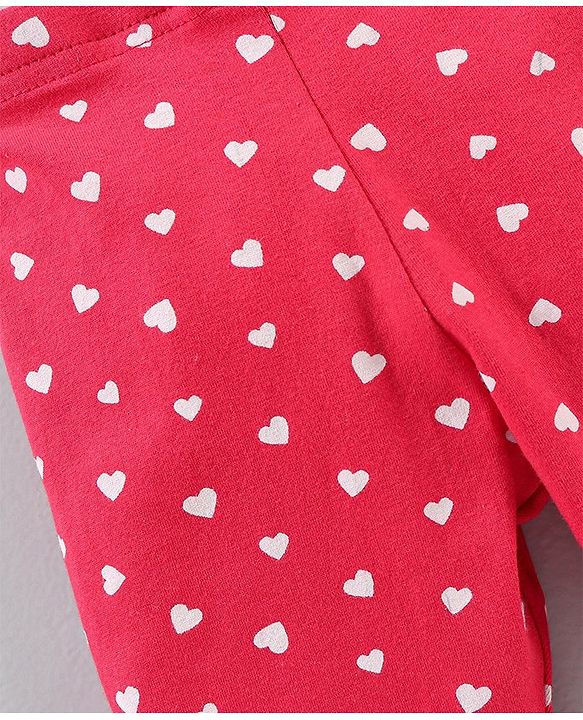 Babyhug Three Fourth Length Leggings Printed Pack of 3 - Multicolour