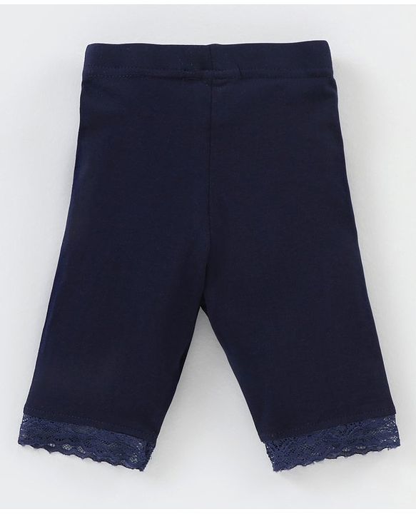 Babyhug Ankle Length Three Fourth Leggings Dot Print Pack Of 3 - Multicolor