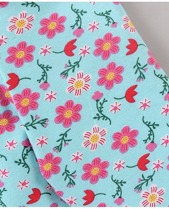 Babyhug Three Fourth Length Leggings Printed Pack of 3 - Multicolour