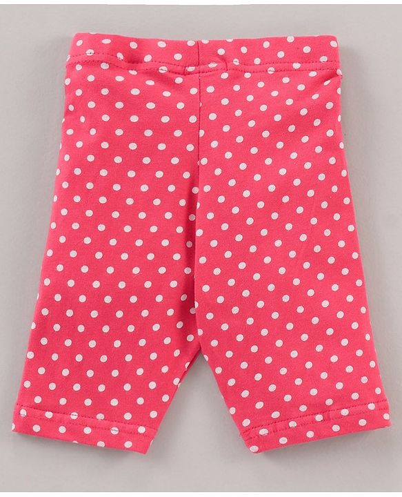 Babyhug Three Fourth Length Lycra Leggings Pack of 3 - Multicolor