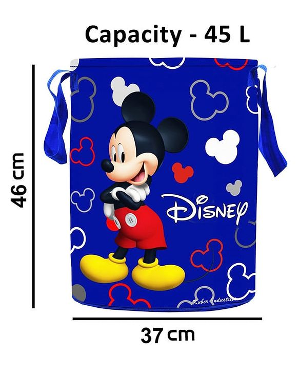 Babyhug Disney Laundry Bag with Mickey & Friends Print - Blue