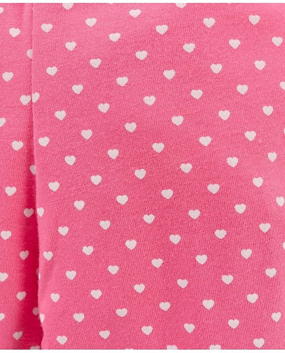 Babyhug Three Fourth Length Lycra Leggings  With Stretch Striped Pack Of 3 - Pink