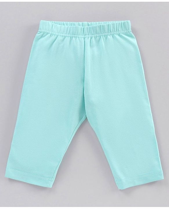 Babyhug Cotton Knit Three Fourth Length Leggings Polka Dots And Solid Pack of 3 - Pink Light Blue & White
