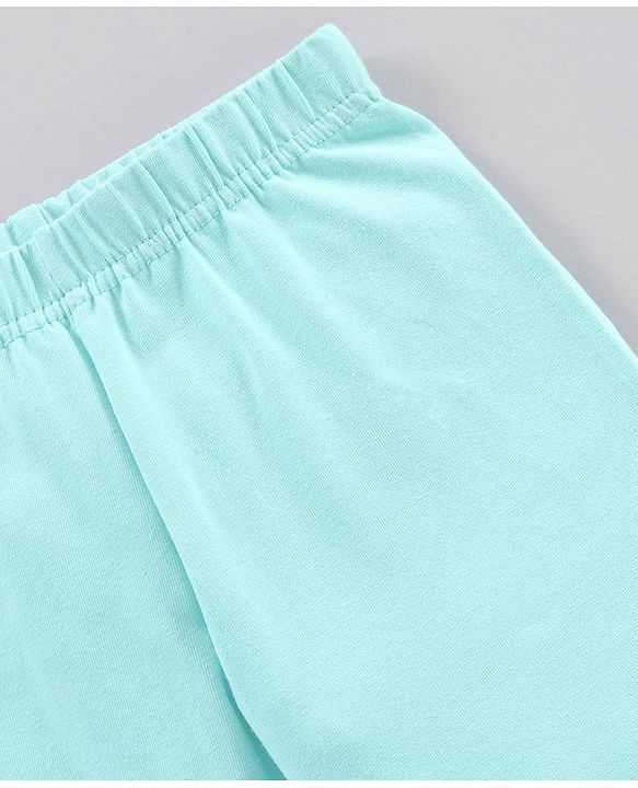Babyhug Cotton Knit Three Fourth Length Leggings Polka Dots And Solid Pack of 3 - Pink Light Blue & White