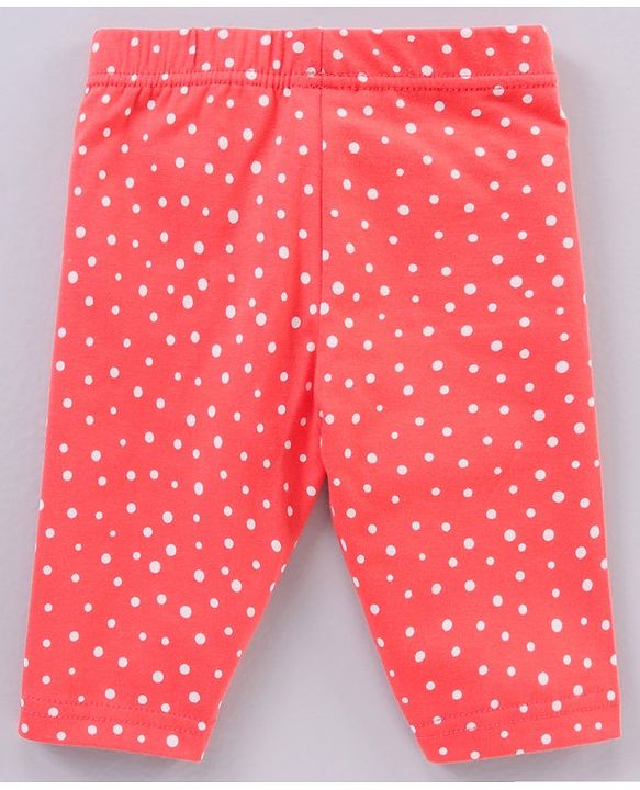 Babyhug Cotton Knit Three Fourth Length Leggings Multi Print Pack of 3 - Multicolour