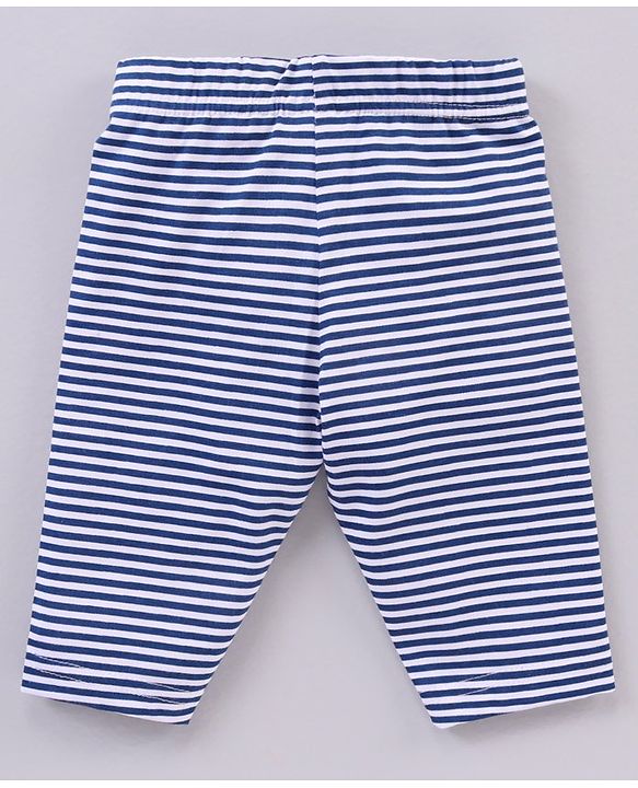 Babyhug Cotton Knit Three Fourth Length Leggings Multi Print Pack of 3 - Multicolour