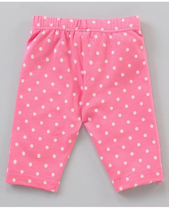 Babyhug Cotton Knit Three Fourth Length Leggings Solid & Multi Print Pack of 3 - Multicolour