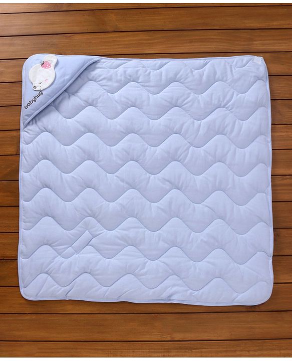 Babyhug Hooded Wrapper Striped - Blue