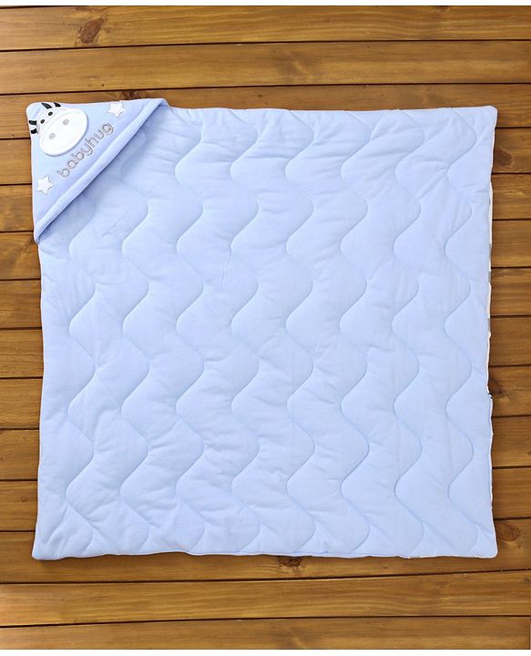 Babyhug Hooded Wrapper Striped - Blue