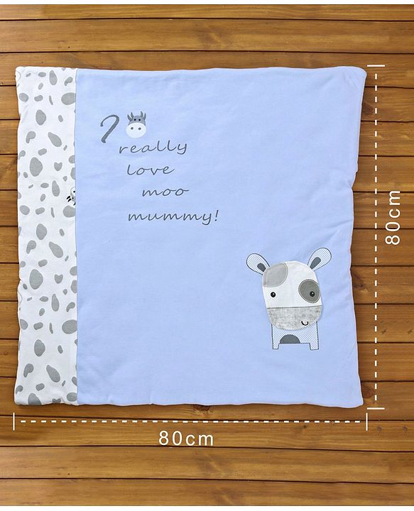 Babyhug Hooded Wrapper Striped - Blue