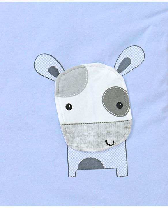 Babyhug Hooded Wrapper Striped - Blue