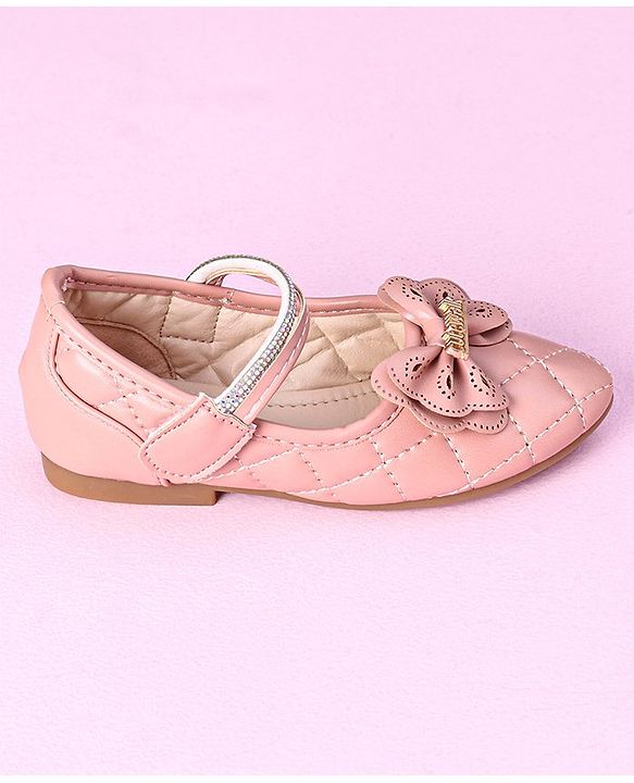 Cute Walk by Babyhug Sandals with Bow Applique - Pink