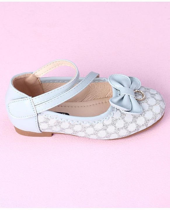Cute Walk by Babyhug Sandals Bow Applique - Blue