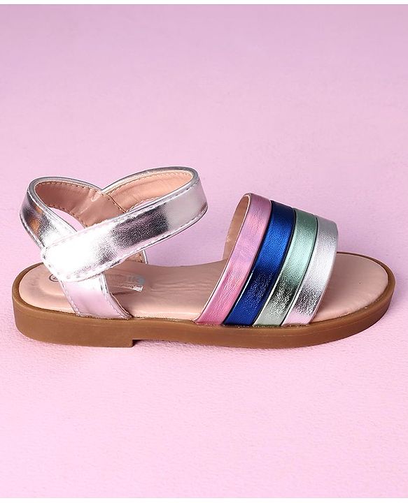 Cute Walk by Babyhug Sandals- Silver