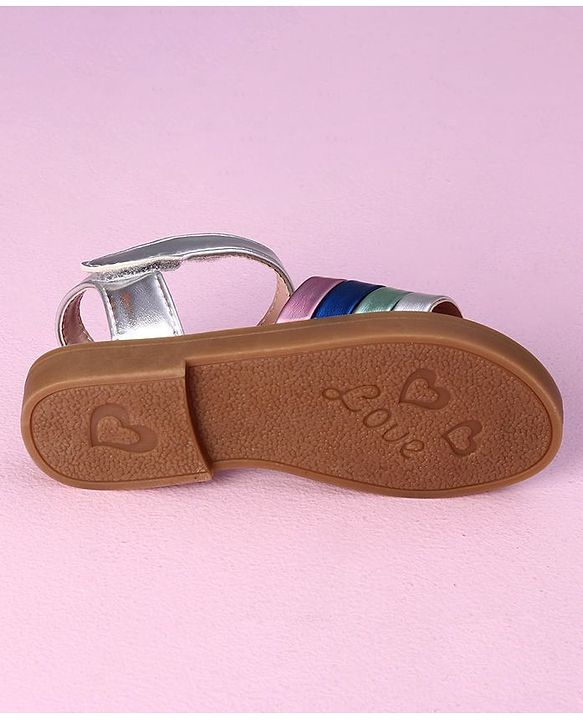 Cute Walk by Babyhug Sandals- Silver