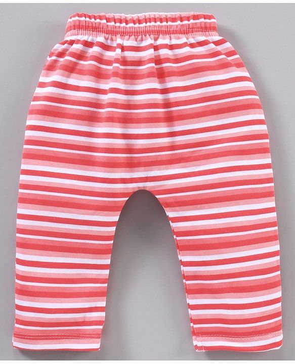 Babyhug Full Length Diaper Leggings Stripes & Floral Print Pack Of 3 - Multicolor
