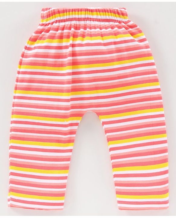 Babyhug Full Length Knit Diaper Leggings Multi Print Pack Of 3 - Multicolor