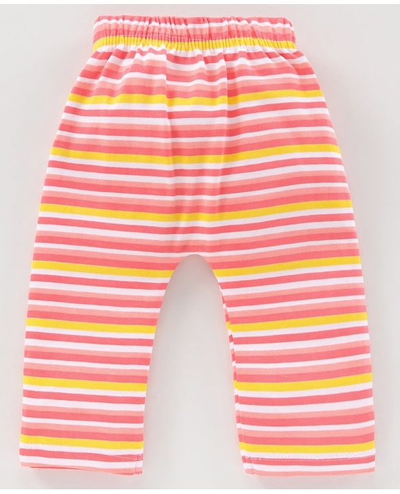 Babyhug Full Length Knit Diaper Leggings Multi Print Pack Of 3 - Multicolor