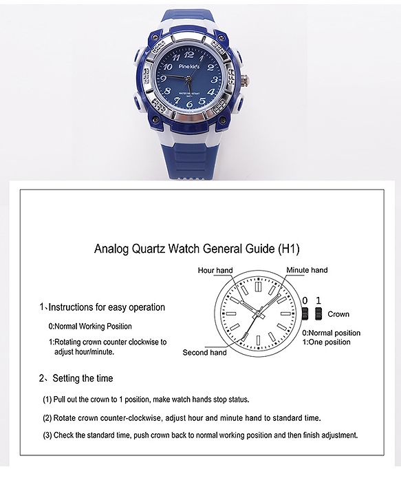 Pine Kids Analog Watch - Navy Blue