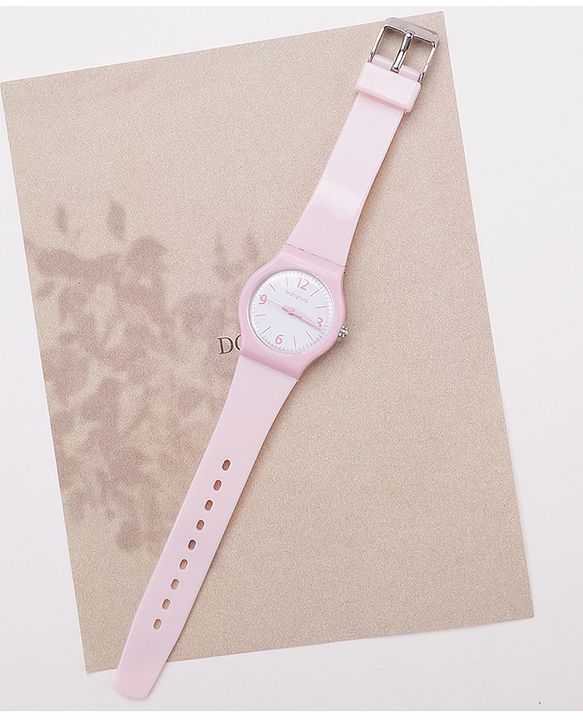 Babyhug Analog Watch Free Size - Light Pink