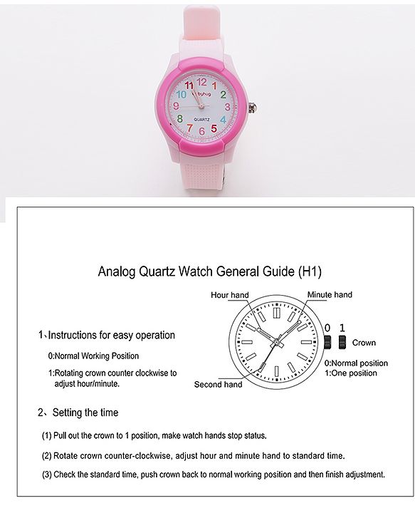 Babyhug Analog Watch - Pink