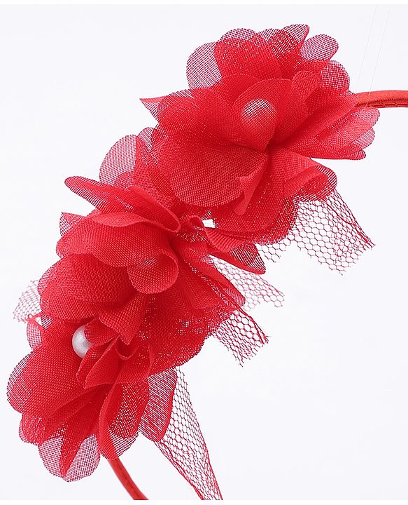Babyhug Hair Bands Multicolor Pack of 2 - Red and Peach