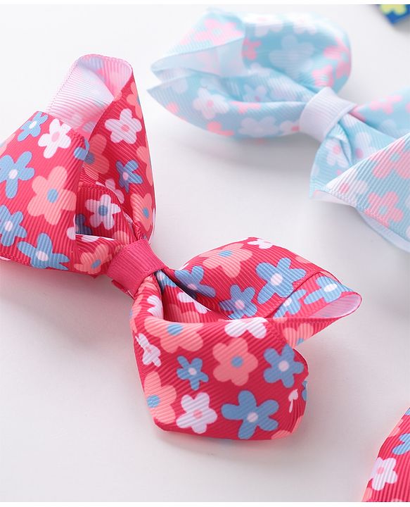 Babyhug Bow and Butterfly Clips Pack of 6 - Multicolor