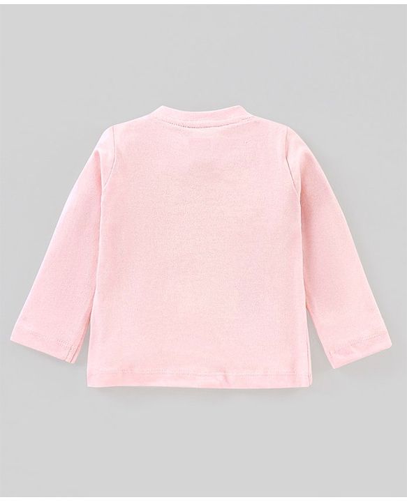 Babyhug 100% Cotton Full Sleeves Night Suit Dino Print - Pink