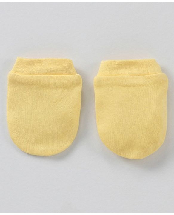 Babyhug 100% Cotton Mittens Set Multi Print Pack Of 3 - Multicolor