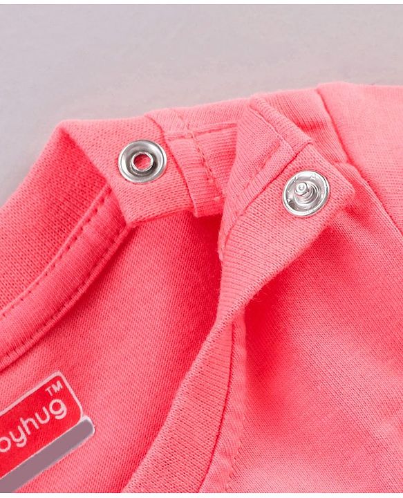 Babyhug Half Sleeves Solid T-Shirt - Pink