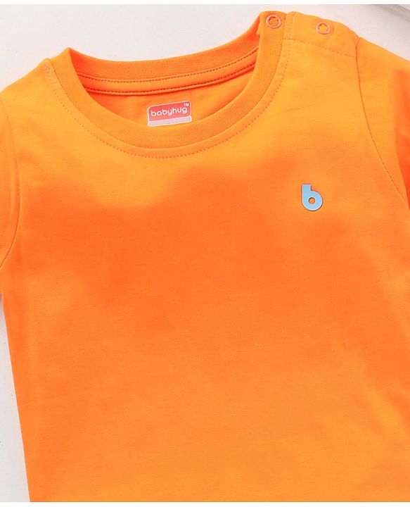 Babyhug Half Sleeves Solid T-Shirt - Pink