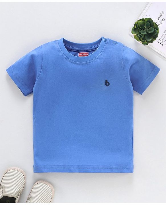 Babyhug Half Sleeves Solid T-Shirt - Pink