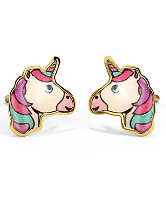 Caratlane Unicorn Kids 14 K Gold Jewellery Earrings Multicolor Online in India Buy at Best Price from FirstCry 11348227