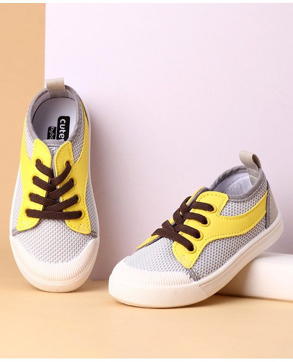Cute Walk by Babyhug Slip-On Casual Shoes - Grey