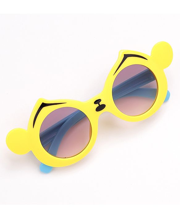 Babyhug Round Shape Sunglass  - Yellow