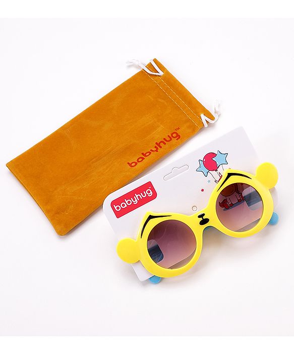 Babyhug Round Shape Sunglass  - Yellow