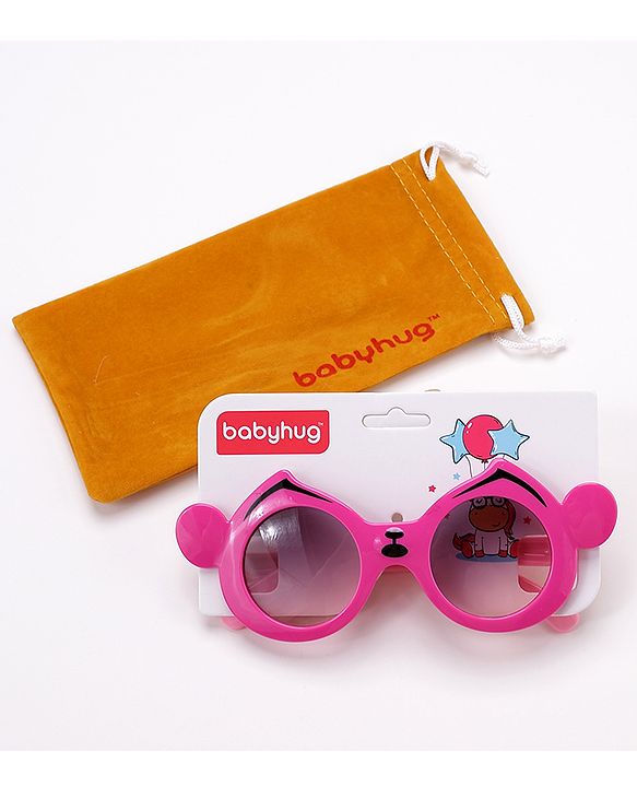 Babyhug Round Shape Sunglasses  -Dark Pink